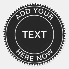 Pegatina del logotipo comercial de Hipster de Guay