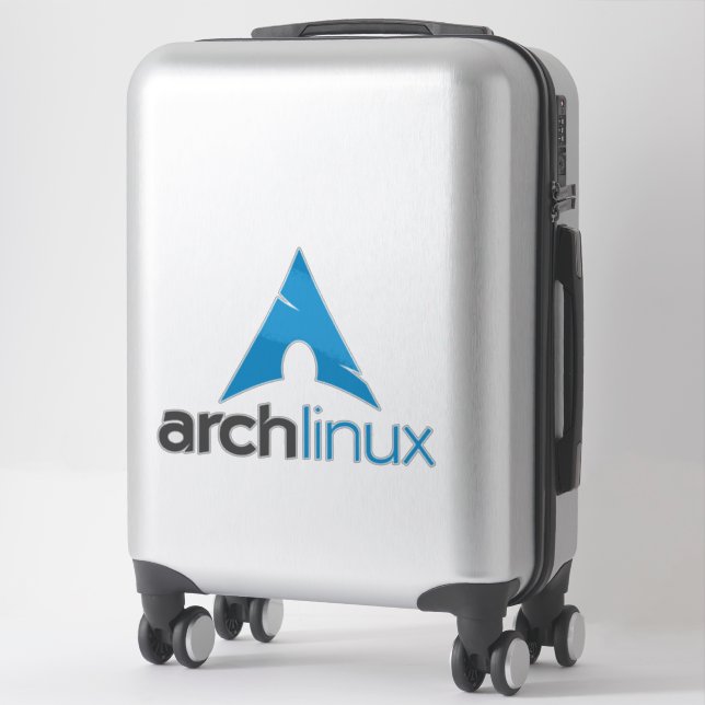 Pegatina del logotipo de Arch Linux (Maleta)