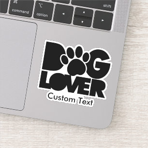 Pegatina del logotipo de Dog Lover