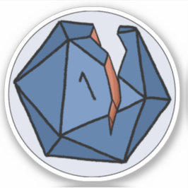 Pegatina del logotipo de esos seres naturales