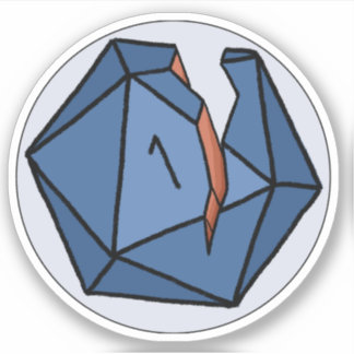 Pegatina del logotipo de esos seres naturales