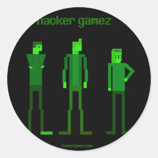 Pegatina del logotipo de Hacker Gamez