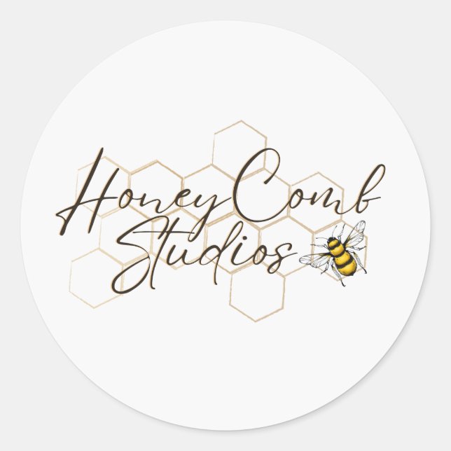 Pegatina del logotipo de HoneyComb Studios (Anverso)