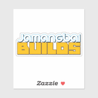 Pegatina del logotipo de Jamangbai BUILDS