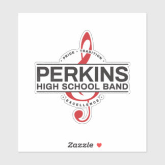 Pegatina del logotipo de la banda Perkins