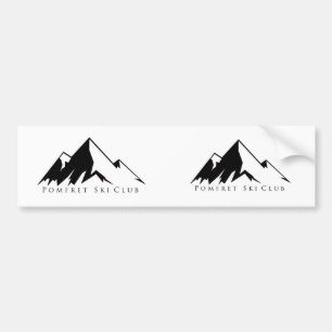 Pegatina del logotipo de la montaña