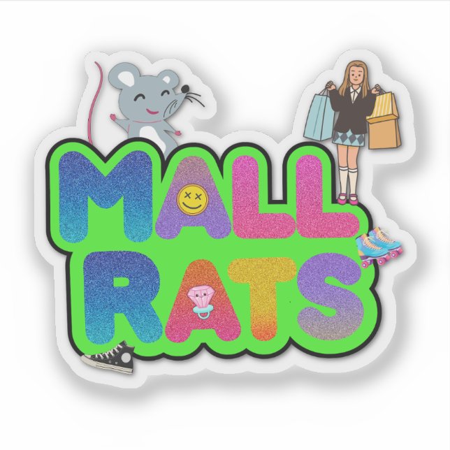 Pegatina del logotipo de Mall Ratz (Anverso)