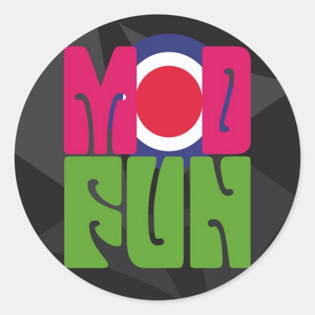pegatina del logotipo de mod fun (Anverso)