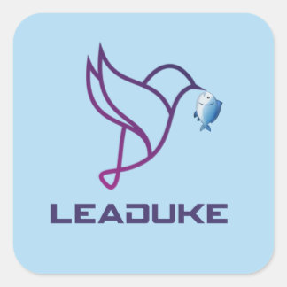 Pegatina del logotipo de pájaro de Leaduke