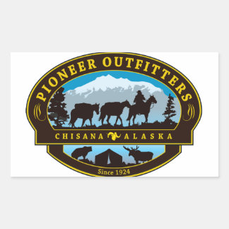 Pegatina del logotipo de Pioneer Outfitters