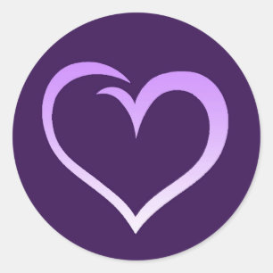 Pegatina del logotipo de Purple Heart