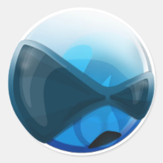 Pegatina del logotipo de Round HardenedBSD