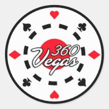 pegatina del logotipo de Vegas Chip 360
