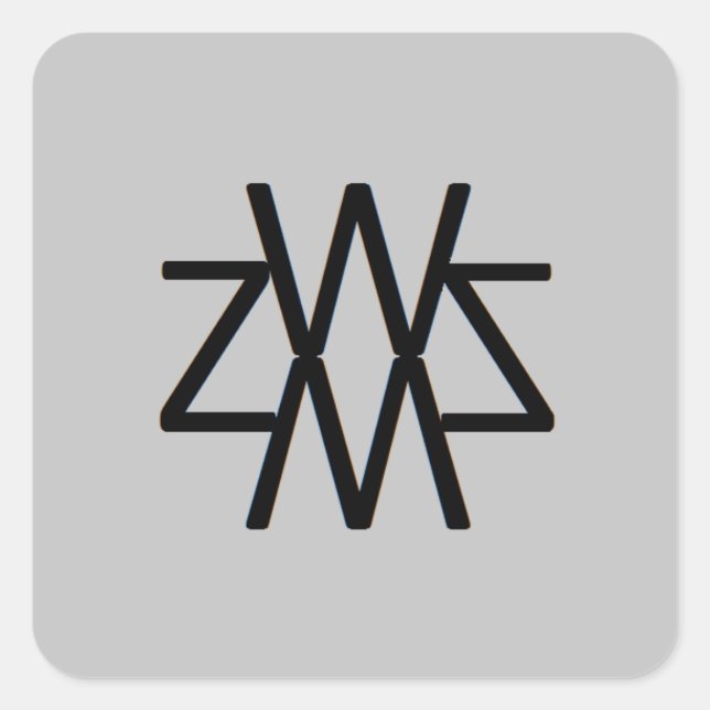 Pegatina del logotipo de WZSM (Anverso)