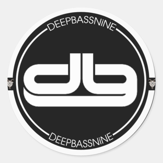 PEGATINA del logotipo DEEPBASSNiNE (Anverso)