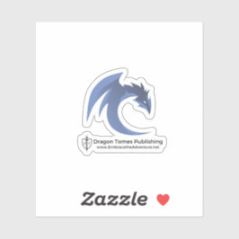 Pegatina del logotipo del dragón azul