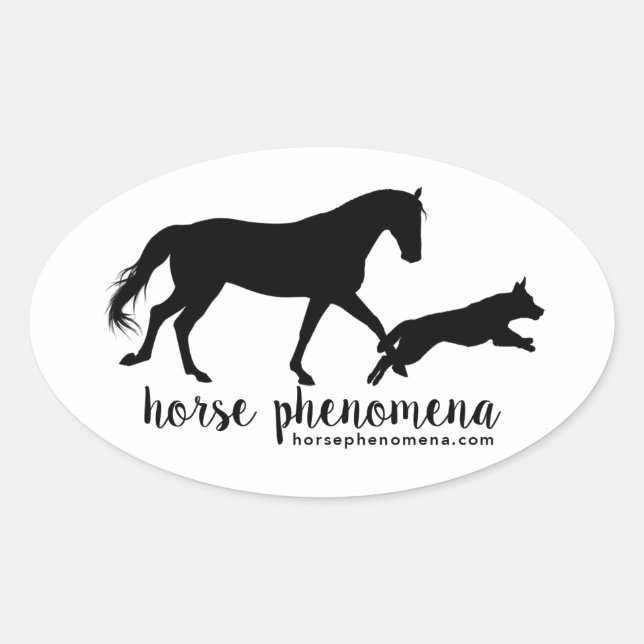 Pegatina del logotipo del fenomena de caballo (Anverso)