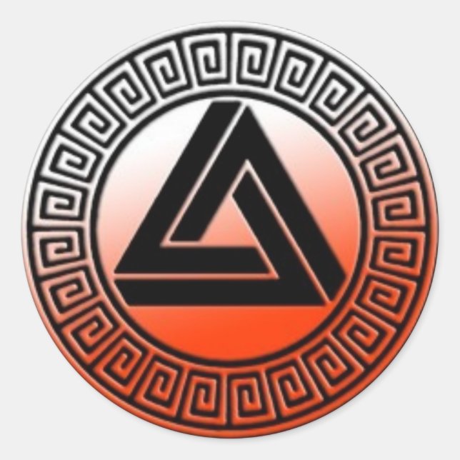 Pegatina del logotipo del Naranja de sangre (Anverso)