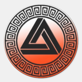 Pegatina del logotipo del Naranja de sangre