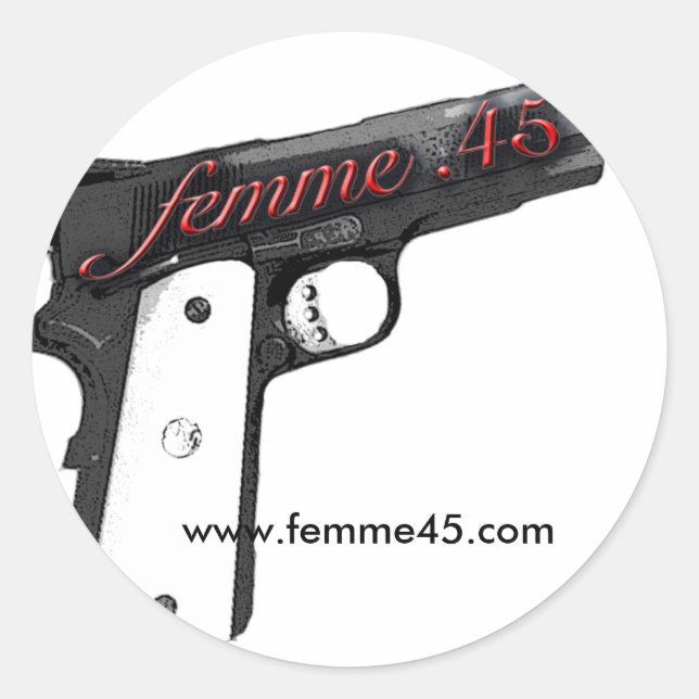 Pegatina del logotipo Femme.45 (Anverso)