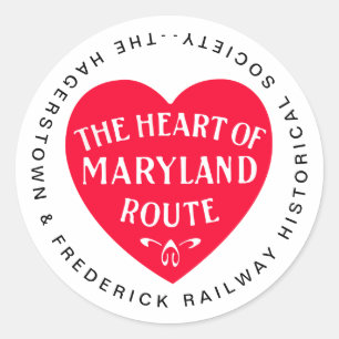 Pegatina del logotipo H&FRHS Heart of Maryland