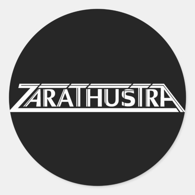 Pegatina del logotipo pequeño de Zarathustra (Anverso)