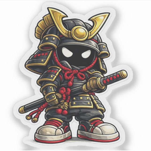 Pegatina del Mascota de Bushi Do (Anverso)
