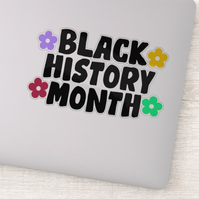 Pegatina del Mes de la Historia Negra (Detalle)