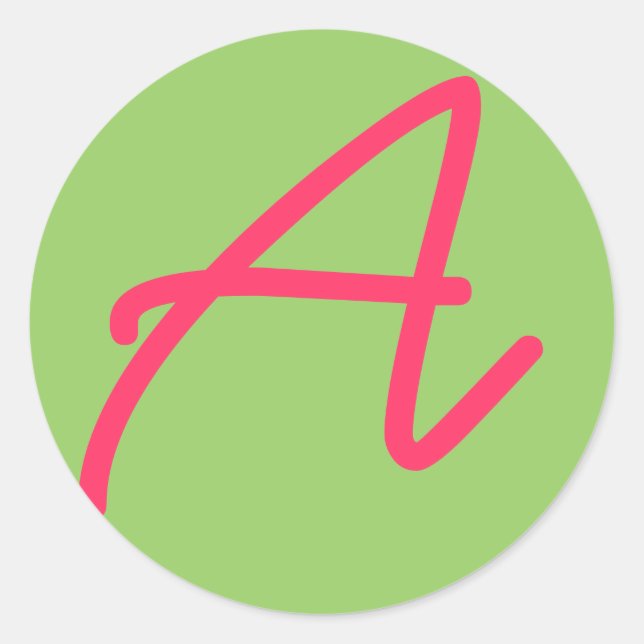 Pegatina del monograma (Anverso)