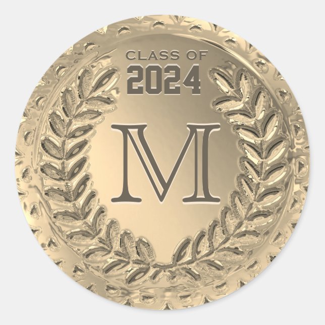 Pegatina del Monograma de Graduación (Anverso)