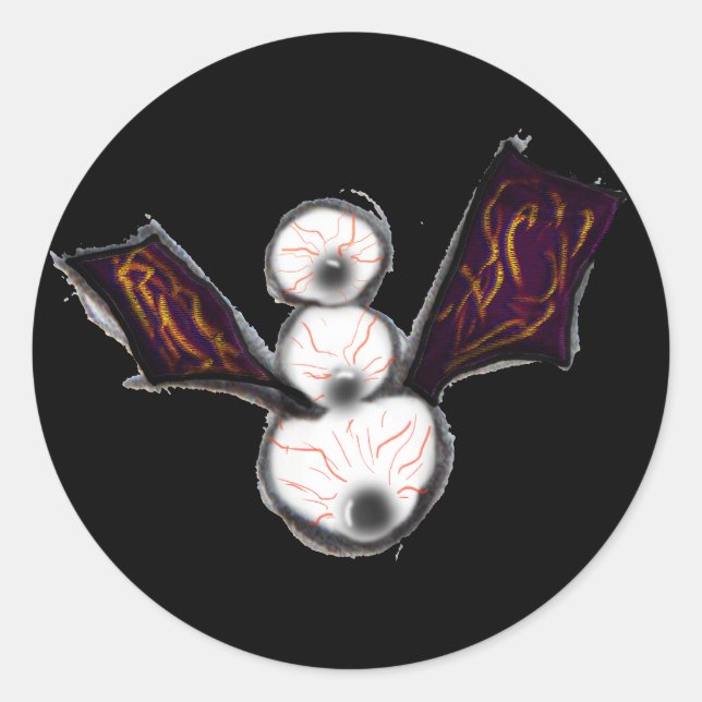 pegatina del monstruo de los ojos (Anverso)
