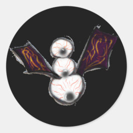 pegatina del monstruo de los ojos