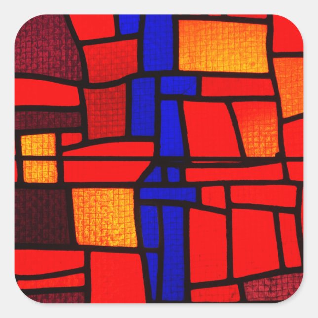 Pegatina del Mosaic de Vidrio Mantenido (Anverso)