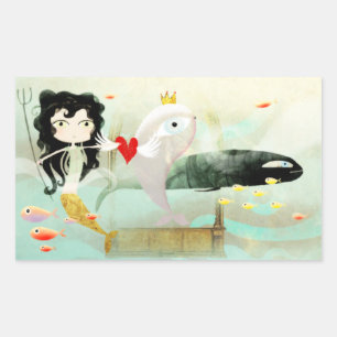 Pegatina del mundo marino