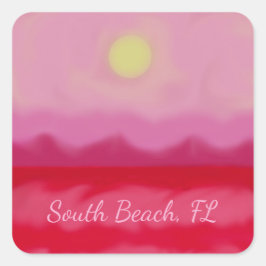 Pegatina del Océano Rojo