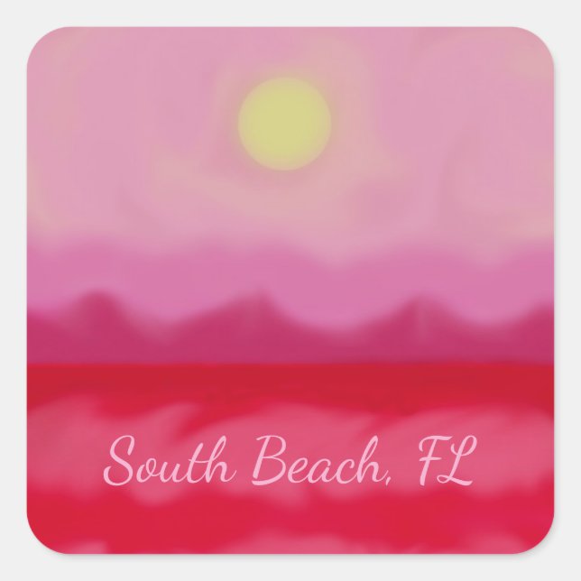 Pegatina del Océano Rojo (Anverso)