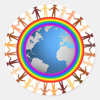 Pegatina del Orgullo Arcoiris