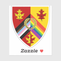 Pegatina del Orgullo de los Bosques Rustos