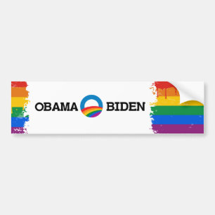 Pegatina del orgullo de Obama Biden 2012