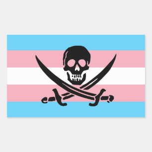 Pegatina del orgullo del pirata del transporte