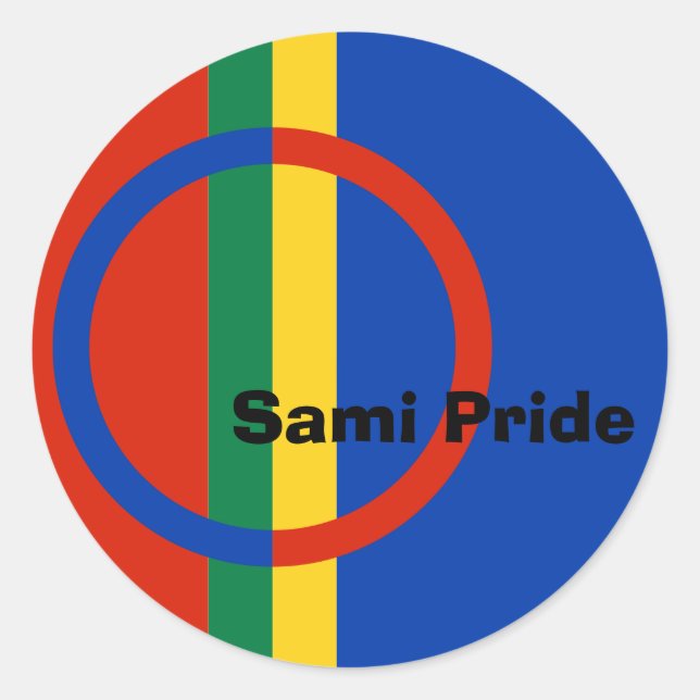 Pegatina del Orgullo Sami (Anverso)