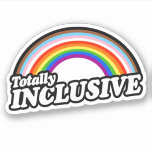 Pegatina del Orgullo Totalmente Inclusivo