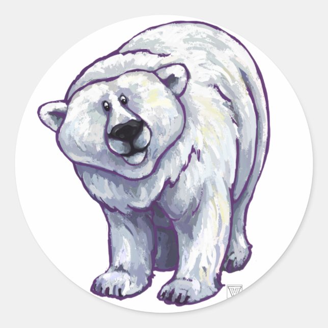 Pegatina del oso polar (Anverso)