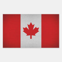 Pegatina del pabellón del Canadá, Pegatinas de via