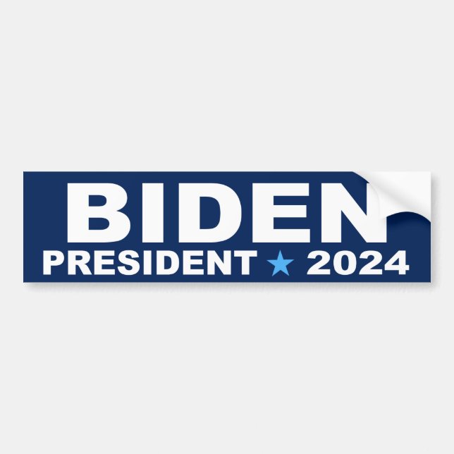 Pegatina del parachoques Biden President 2024 (Frente)