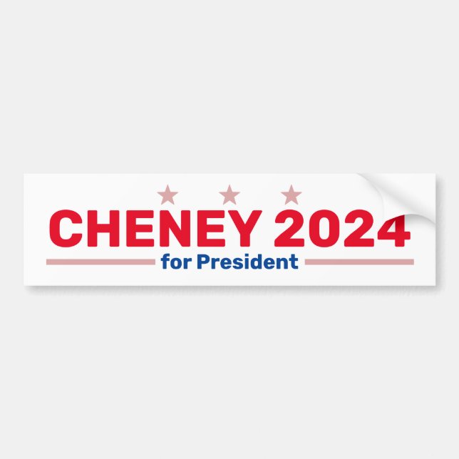Pegatina del parachoques Cheney 2024 (Frente)