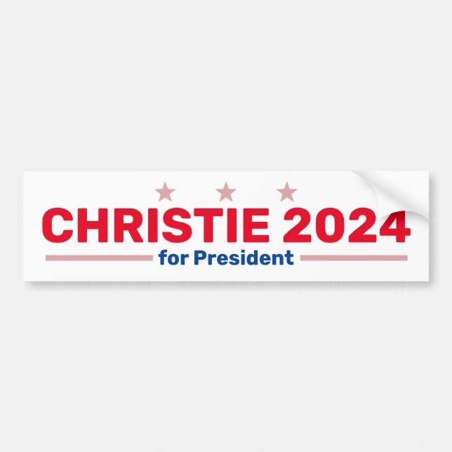 Pegatina del parachoques Christie 2024 (Frente)