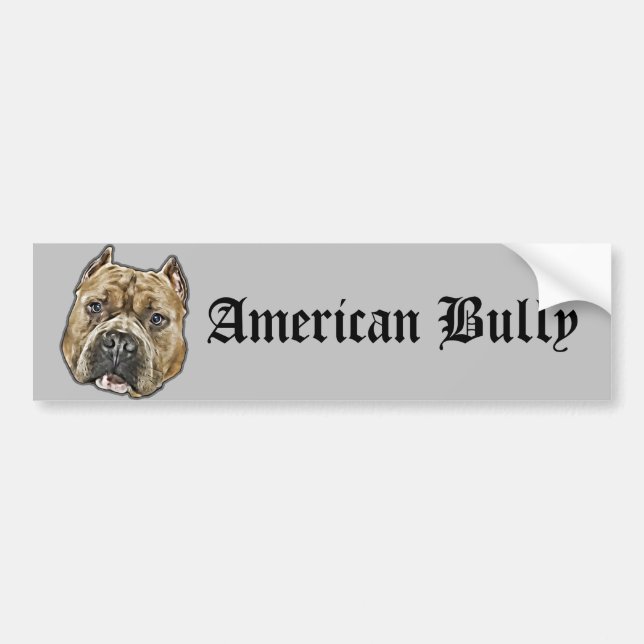Pegatina del parachoques de Bully Dog de Estados U (Frente)