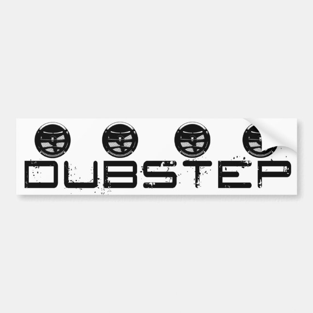 Pegatina del parachoques de Dubstep (Frente)