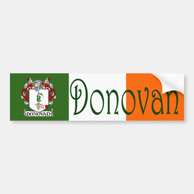Pegatina del parachoques de la bandera de Donovan (Frente)
